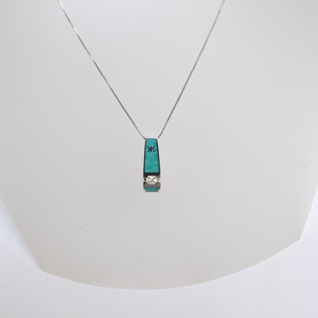 Pendentif Elisoa - Diamant et or blanc