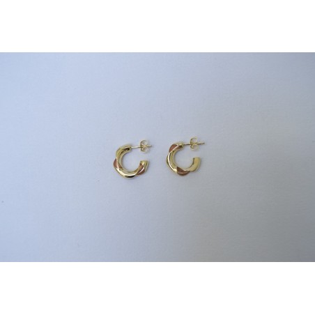Boucles d'oreilles Davia - Or jaune et or rose