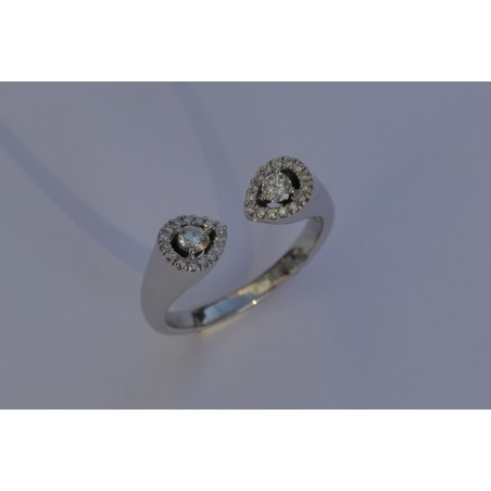 Bague Delphina - Diamants et or blanc